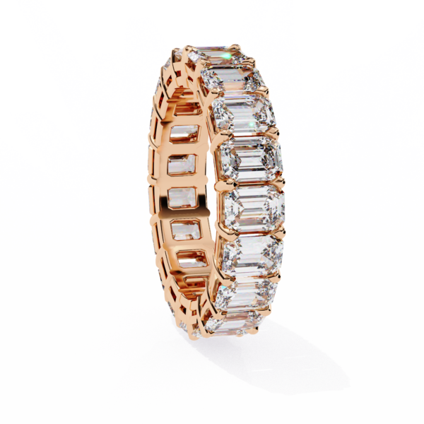5 Carat Emerald Timeless Diamond Band