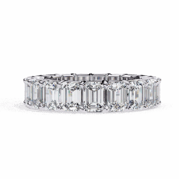 5 Carat Emerald Timeless Diamond Band