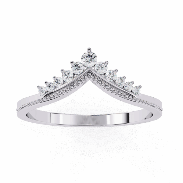 15 Cents Round Timeless Diamond Band