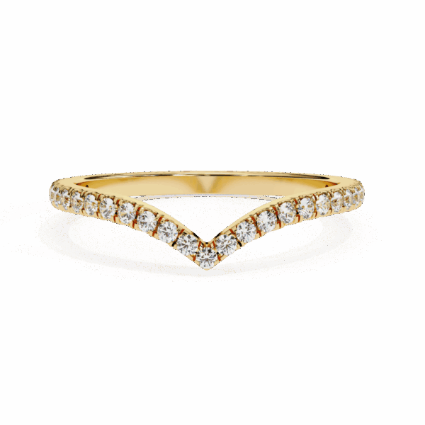 25 Cents Round Effortless Diamond Band