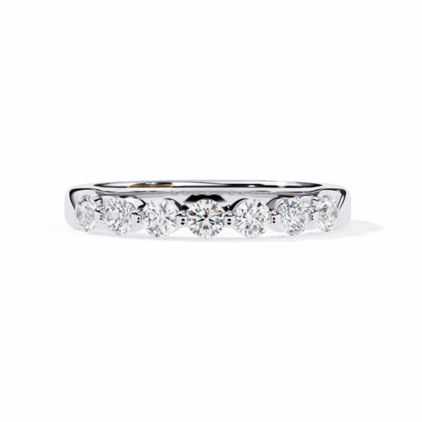 50 Cents Round Effortless Diamond Band