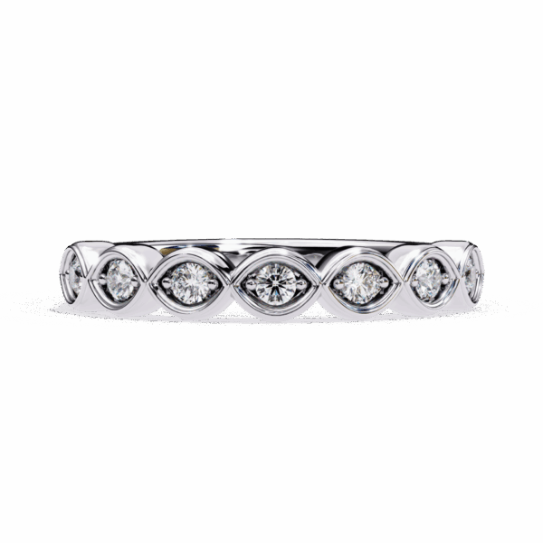 15 Cents Round Effortless Diamond Band