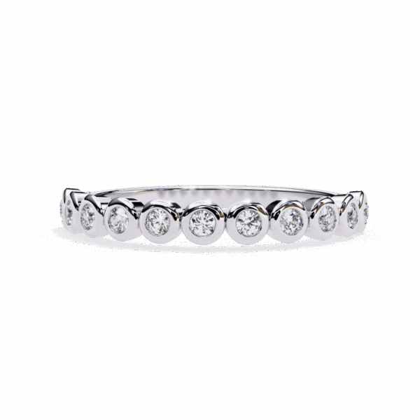 15 Cents Round Effortless Diamond Band