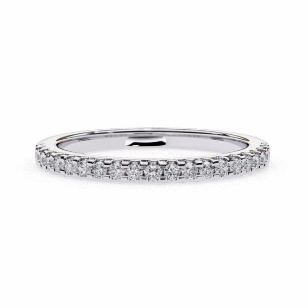 25 Cents Round Effortless Diamond Band