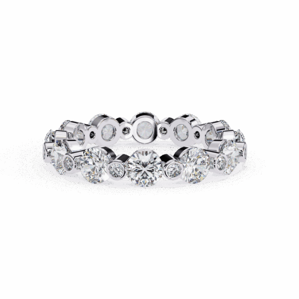 2.5 Carat Round Effortless Diamond Band