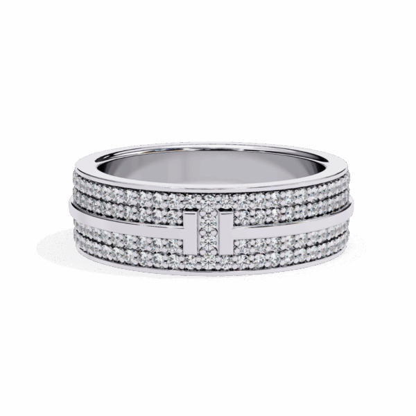 75 Cents Round Timeless Diamond Band