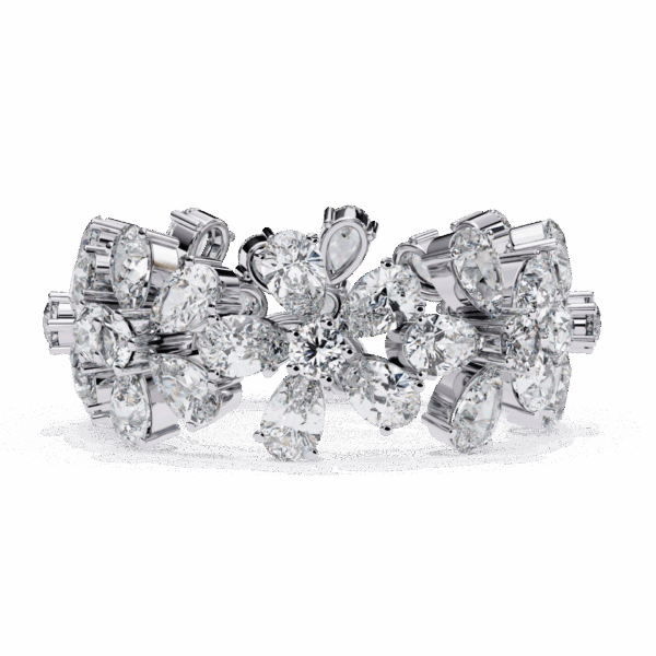 4.25 Carat Pear and Round Timeless Diamond Band