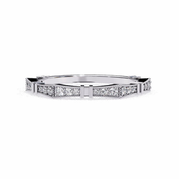 15 Cents Round Effortless Diamond Band