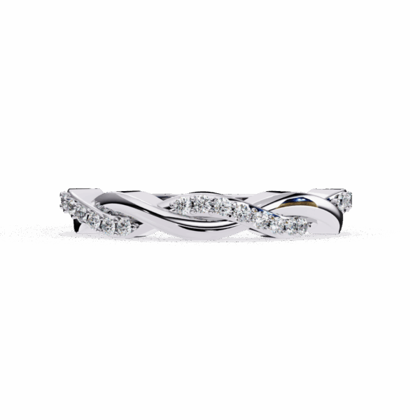 15 Cents Round Effortless Diamond Band