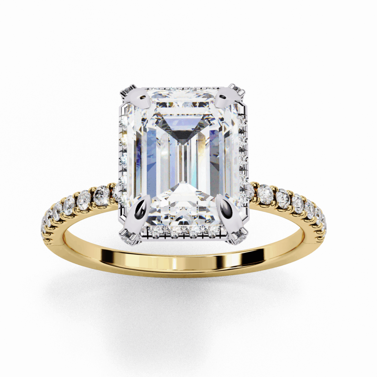 2.75 Carat Emerald Cut Forever Solitaire Wedding Ring - Image 7