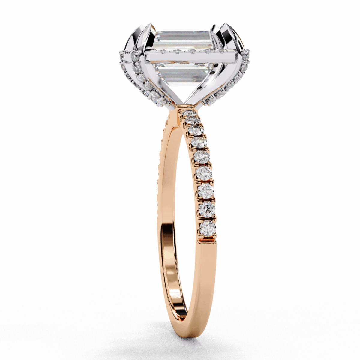 2.75 Carat Emerald Cut Forever Solitaire Wedding Ring - Image 12