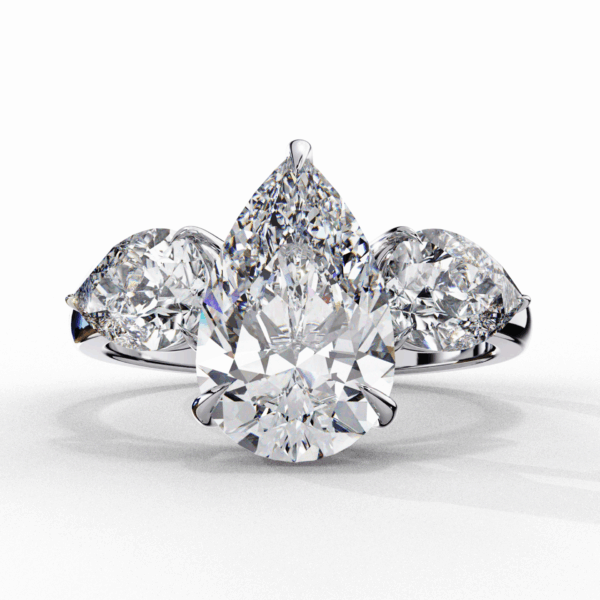 3 Carat Pear Timeless Solitaire Ring