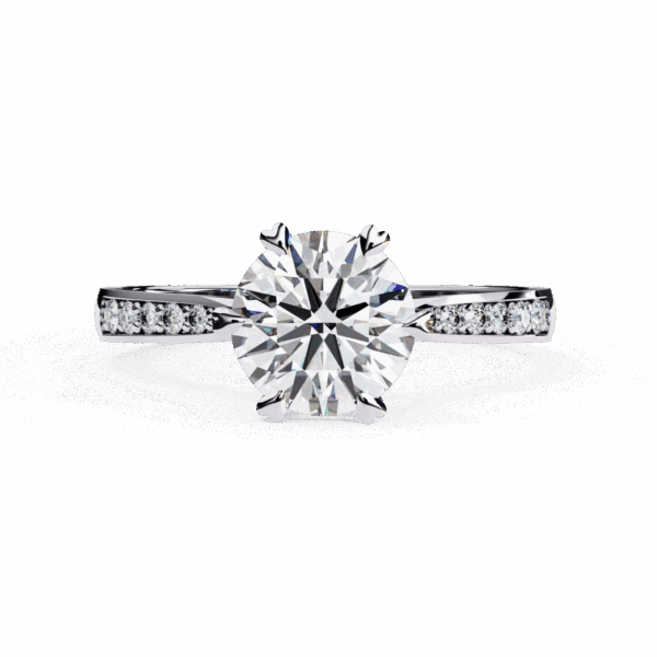 1.5 Carat Round Effortless Solitaire Ring in Channel Setting