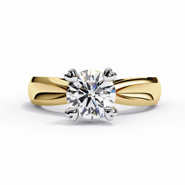 1.25 Carat Round Effortless Solitaire Ring in Four Prong Setting