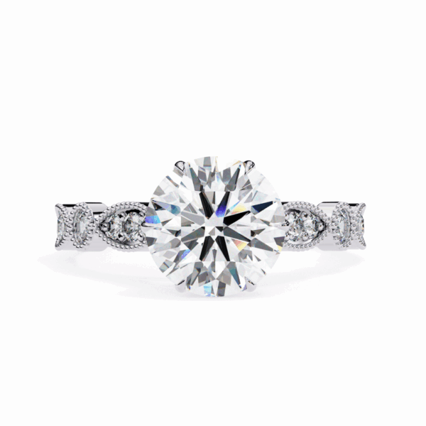 2.25 Carat Round Timeless Solitaire Ring