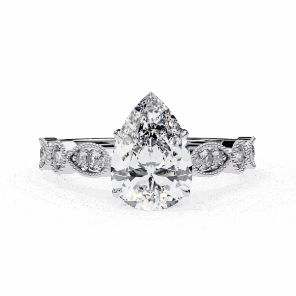 1.25 Carat Pear Timeless Solitaire Ring