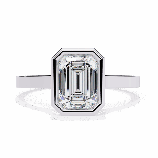 1.25 Carat Emerald Effortless Solitaire Ring