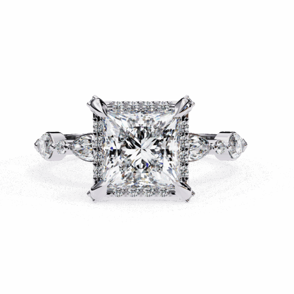 3 Carat Princess Timeless Solitaire Ring