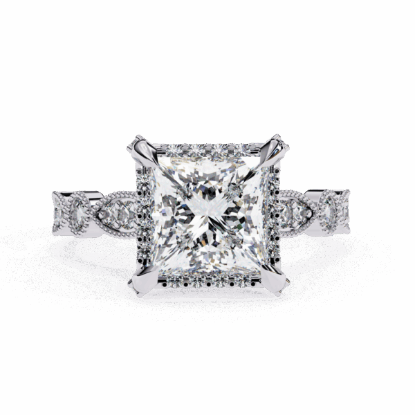 2.5 Carat Princess Timeless Solitaire Ring