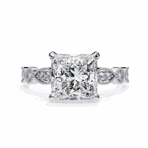 2.5 Carat Princess Timeless Solitaire Ring