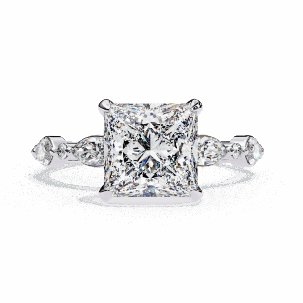 3.25 Carat Princess Timeless Solitaire Ring
