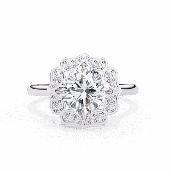 3.5 Carat Cushion Timeless Solitaire Ring