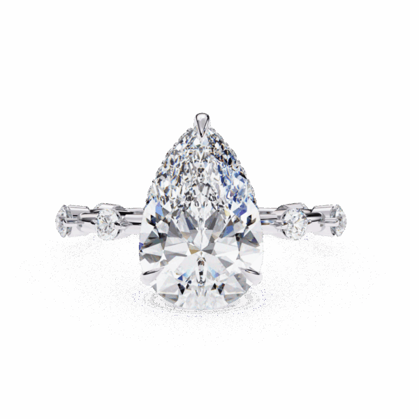 3.5 Carat Pear Timeless Solitaire Ring