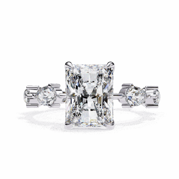 3.75 Carat Radiant Timeless Smart Casual Ring