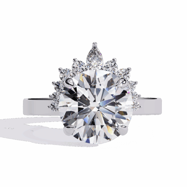 3.5 Carat Round Timeless Smart Casual Ring
