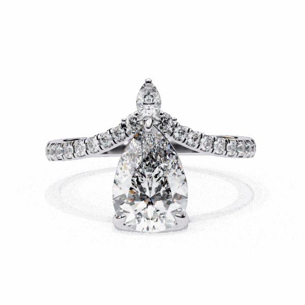 1.75 Carat Pear Timeless Solitaire Ring