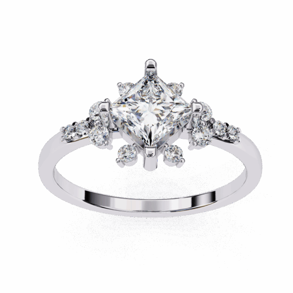 1 Carat Princess Timeless Smart Casual Ring