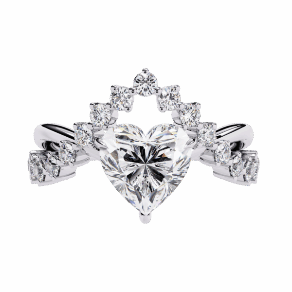 2.5 Carat Heart Timeless Smart Casual Ring