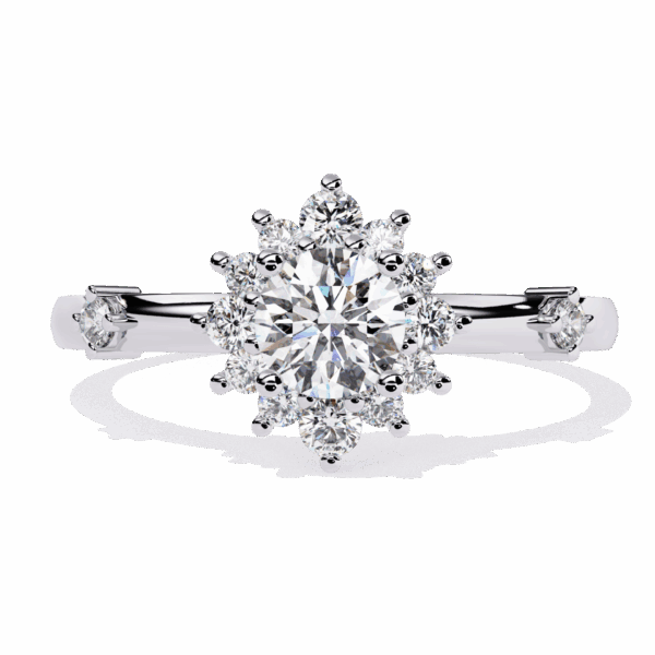 50 Cents Round Timeless Smart Casual Ring