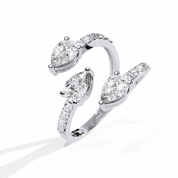 1.25 Carat Pear Effortless Smart Casual Ring