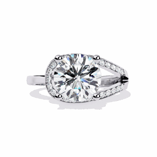 3 Carat Round Effortless Smart Casual Ring