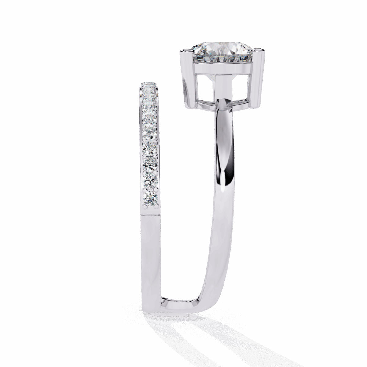 1.5 Carat Round Cut Day and Night Ring - Image 3