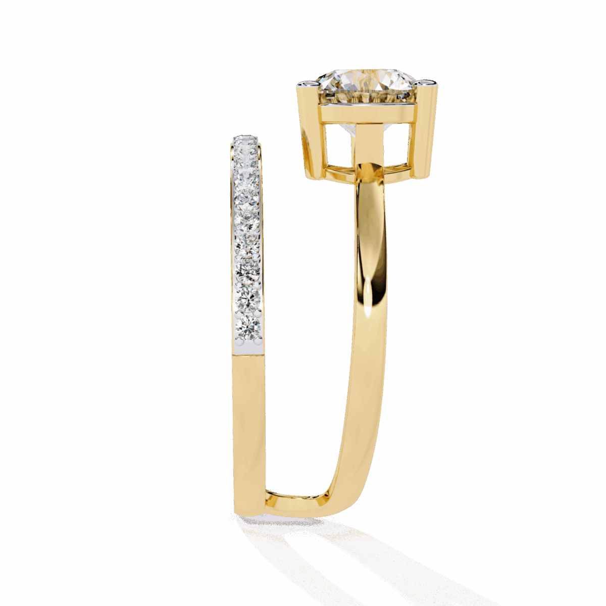 1.5 Carat Round Cut Day and Night Ring - Image 7
