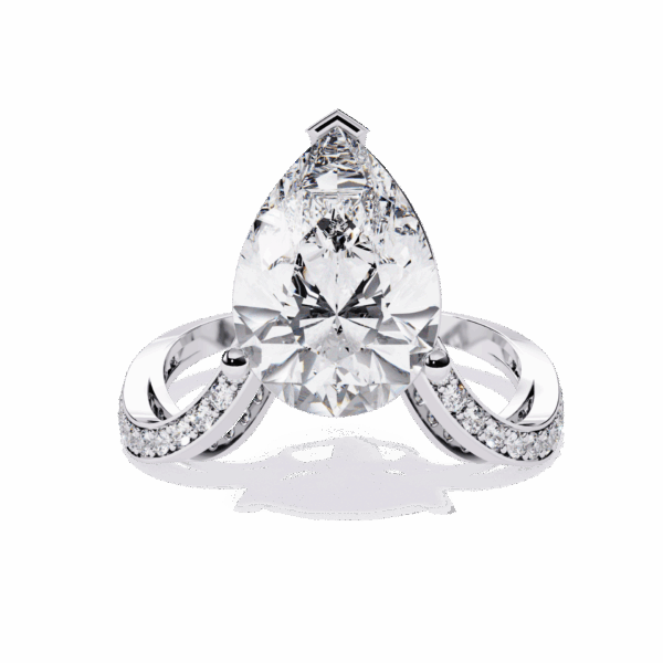 5 Carat Pear Effortless Smart Casual Ring