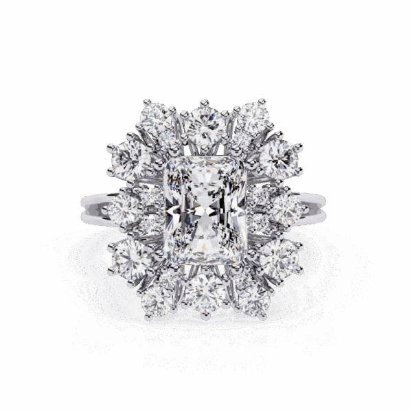 4.5 Carat Radiant Timeless Cocktail Ring