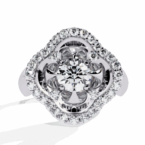 75 Cents Round Timeless Smart Casual Ring