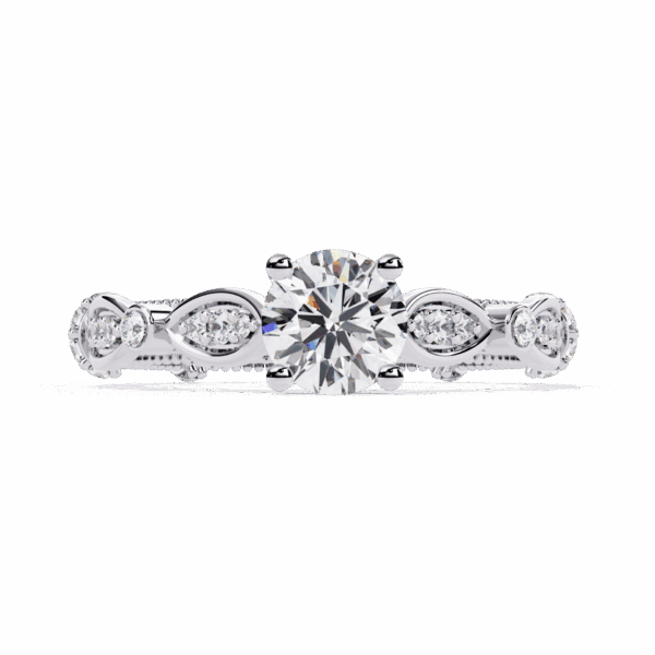 75 Cents Round Effortless Diamond Band