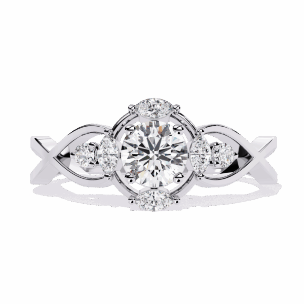 50 Cents Round Timeless Smart Casual Ring