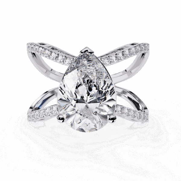 4.5 Carat Pear Timeless Cocktail Ring