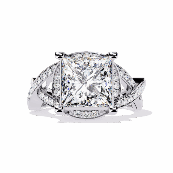 3.5 Carat Princess Timeless Cocktail Ring